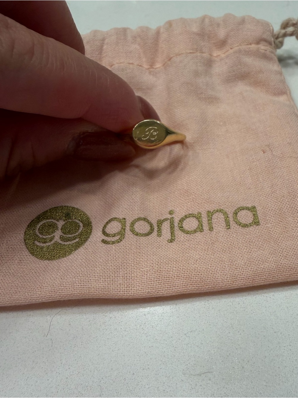 Gorjana 14K Gold Bespoke Signet Ring